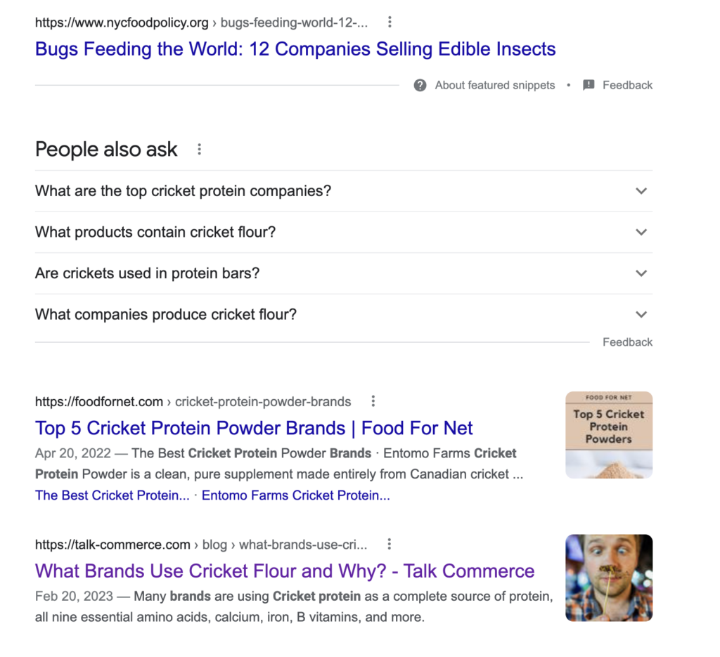 What Brands use Cricket Protein?